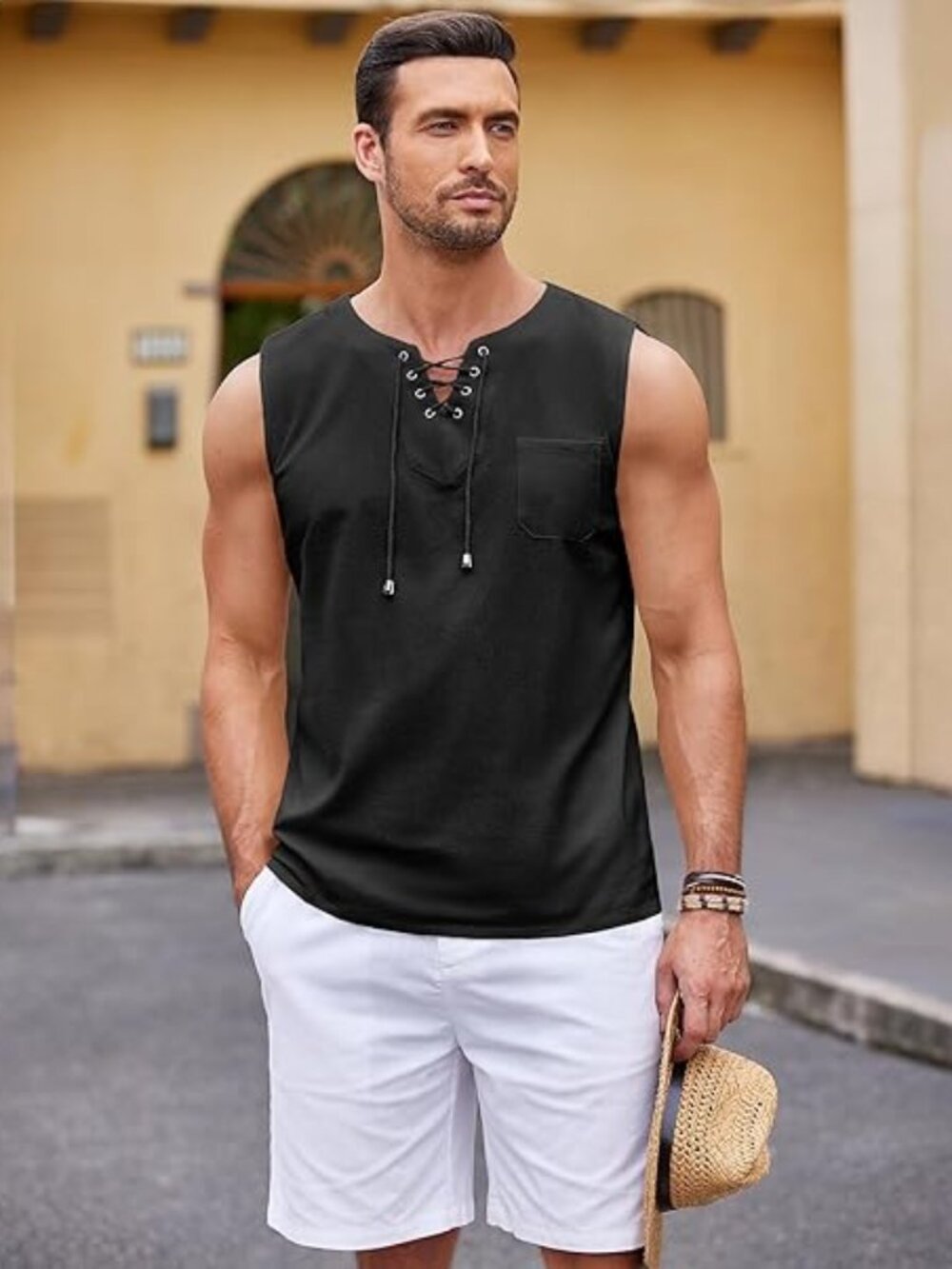 Cotton Sleeveless Shirt